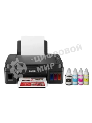 МФУ струйное Canon PIXMA G3416 (2315C052), А4, цветной, печ. 8.8 стр/мин. (ч/б) 5 стр/мин. (цвет), скан. до 3 стр/мин., 4800x1200 dpi (печать) 1200х600 dpi (скан.), USB, Wi-Fi