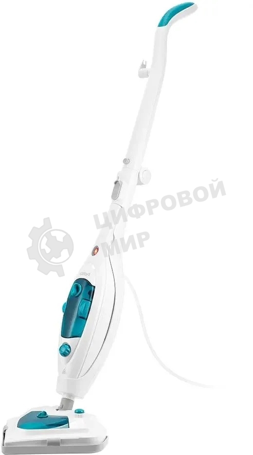 Швабра паровая Kitfort КТ-3908 белый/бирюзовый