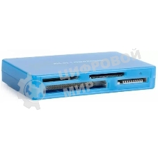 Карт-ридер AeroCool AMGCRM8300/синий/microSD/miniSD/SD/MMC/RS-MMC/MMCplus/MMC/MS Pro/MS/USB 2.0/пластик