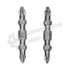 Набор бит двухстор. Gross PH2-PH2х45мм, PZ2-PZ1х45мм, сталь S2, 2 шт.