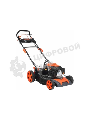  Газонокосилка бензиновая PATRIOT PT 47LS 512109014 {Раб. объем 139сс, мощн. 4.5л.с., раб. ширина 46см, регул. высоты 30-75мм прорезин. колеса 178-254мм, травосбор. 60л, функц. бок.выбр.тр.и мульчир}