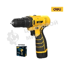 Дрель-шуруповерт Deli DL-DZ12-4A2, 12 В, 2 Ач, 30 Нм, щеточный