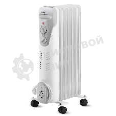 Масляный обогреватель Vitek VT-1708 W (7 секций) белый, 1500 Вт, 20 м2, термостат