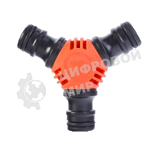 Соединитель-тройник PWCP 3 PATRIOT садовый, ABS+TPR