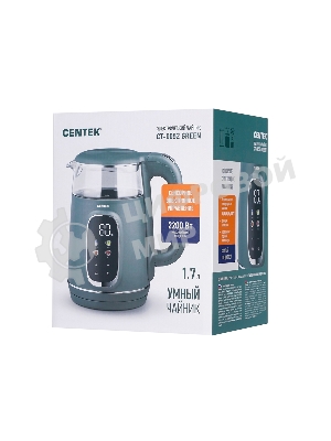 Чайник электрический CENTEK CT-0052 Green