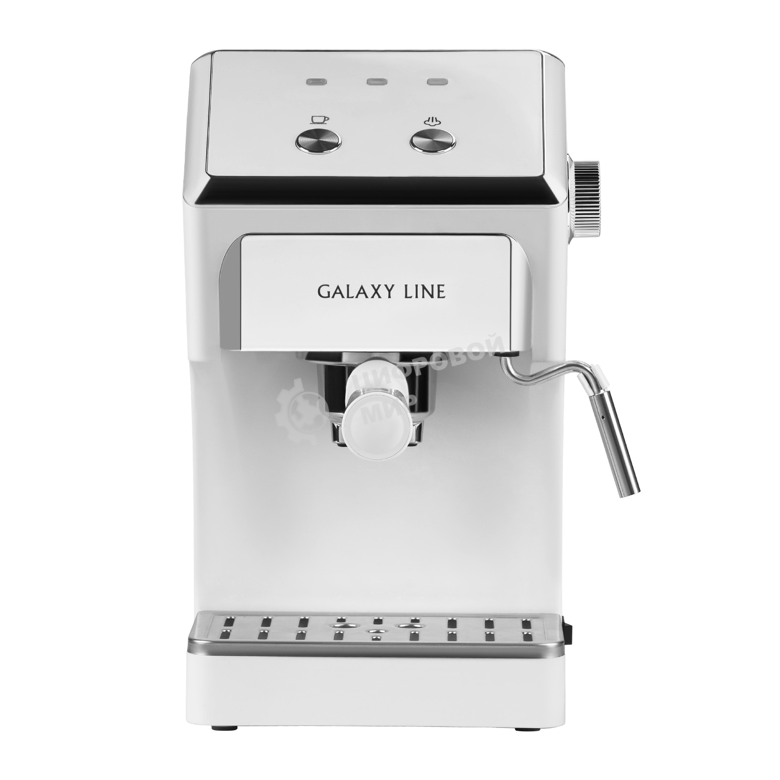 Кофеварка рожковая Galaxy Line GL 0756 белый, исп. кофе - молотый, 1.5 л, 1500 Вт, 20 бар