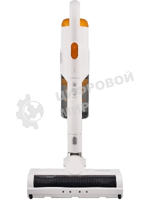 Пылесос вертикальный Coolfort CF-3001 белый, питание от аккумулятора, 150 Вт, уборка сухая, пылесборник 0.5 л, работа от АКБ max 30 мин.