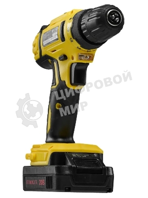 Дрель-шуруповерт Eurolux ДА-20DU-2, 12 В, 1.5 Ач, 25 Нм, щеточный