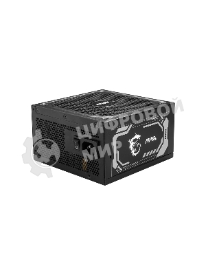 Блок питания MSI MAG A1250GL PCIE5, 1250W, 80 PLUS Gold, полностью модульный, ATX 3.0, PCIE5