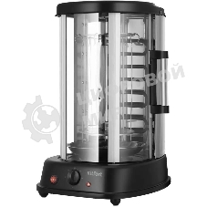 Шашлычница электрическая Kitfort КТ-1411 1500Вт серебристый/черный