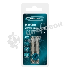 Набор бит двухстор. Gross PH2-PH1х45мм, PZ2-PZ1х45мм, сталь S2, 2 шт.