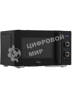 Микроволновая печь Midea AG825P2ET-B черный, 25 л, 800 Вт, переключатели - кнопки, поворотный механизм