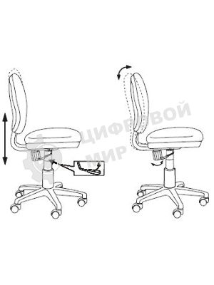 Кресло детское Бюрократ CH-W213/TW-96-1 оранжевый TW-96-1 (пластик белый)