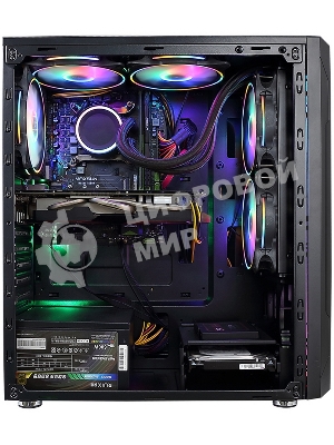 Компьютерный корпус ALSEYE Auro 3.0-B Mini-ITX/Micro ATX/ATX, USB 2.0*2+HD Audio+USB 3.0*1, 