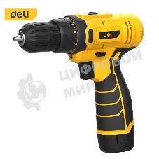 Дрель-шуруповерт Deli DL-DZ12-4A2, 12 В, 2 Ач, 30 Нм, щеточный