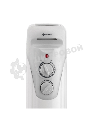Масляный обогреватель Vitek VT-1708 W (7 секций) белый, 1500 Вт, 20 м2, термостат