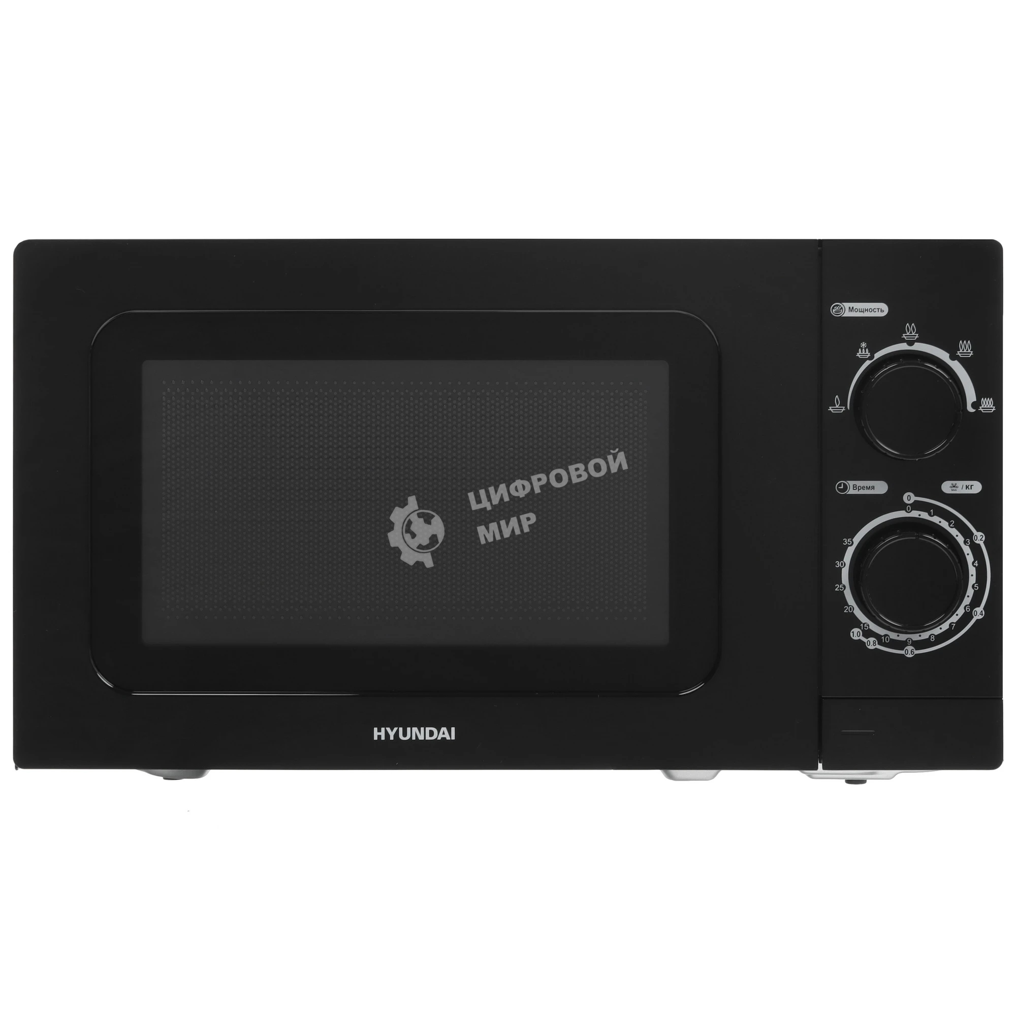Микроволновая печь Hyundai HYM-M2065 черный 20 л, 700 Вт, поворотный механизм