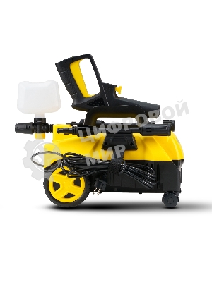 Мойка высокого давления 130/70 бар, KOLNER K140F, на 4 колесах, 1600Вт, 480л/ч, метал.помпа, шланг ВД 5м, кабель 5м, самовсас, Auto stop (пеногенератор)