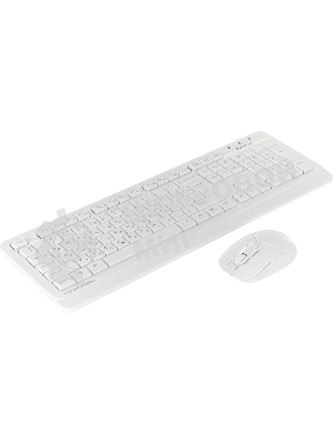 Комплект клавиатура+мышь A4Tech FStyler FG1012 беспроводной, USB, 1200 DPI, белый