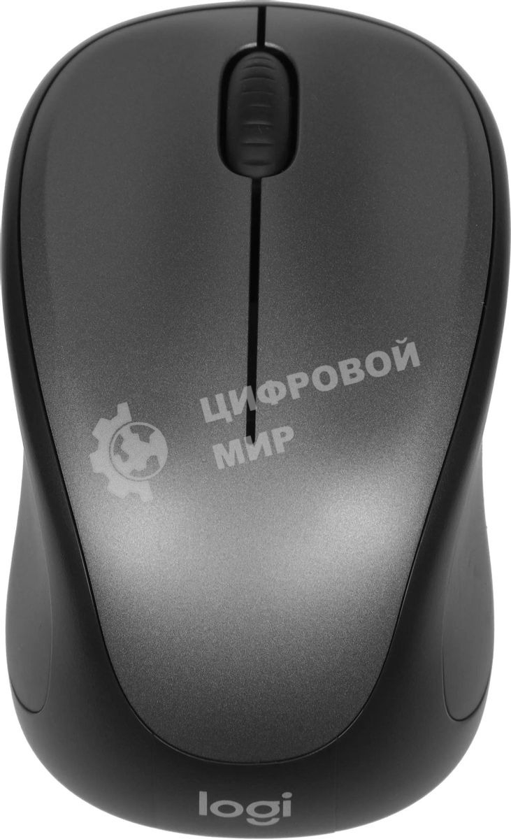 Мышь беспроводная Logitech M235 серый/черный, 1000 dpi, радиоканал, USB, кнопки - 3