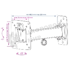 Кронштейн Kromax OPTIMA-103 черный, 10