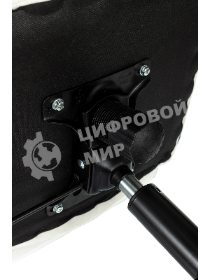 Кресло компьютерное Бюрократ Triest Fabric молочный Velvet 20 крестов. металл черный