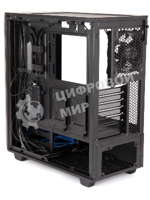 Компьютерный корпус Hiper PB81 черный без БП ATX 3x120мм 2xUSB2.0 2xUSB3.0 audio bott PSU