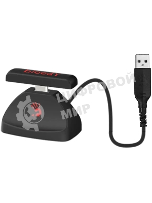 Гарнитура Bloody GR270 белый, беспроводная + проводная, радиоканал, до 60 ч, подсветка