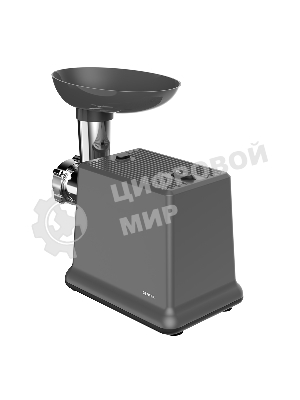 Мясорубка электрическая CENTEK CT-1626 черный, 2000 Вт, 2.0 кг/мин, реверс, защита от перегрузки, насадки - 6