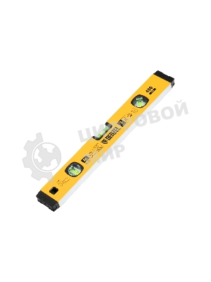 Уровень алюминиевый Denzel магнит., фрезерованный, 3 глазка (1 зеркал.), 0,5 мм/м, 400 мм