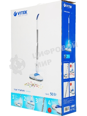Электрошвабра Vitek VT-8180 50Вт белый