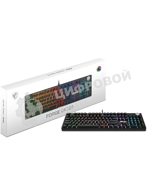 Клавиатура MSI Forge GK320 проводная, USB Type-A, чёрный