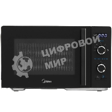 Микроволновая печь Midea AG825P2ET-B черный, 25 л, 800 Вт, переключатели - кнопки, поворотный механизм