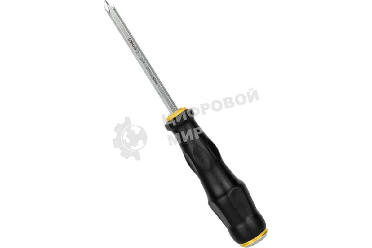 Крестовая отвертка со сквозным хвостовиком (ударная) Deli DL627004 PH2x100