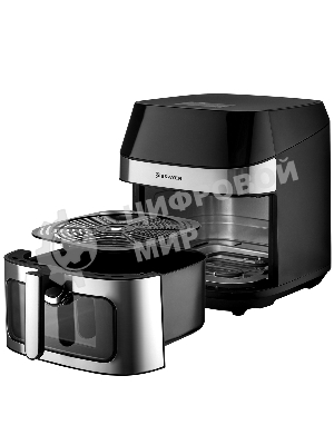 Аэрогриль Brayer 2044BR черный, 2200 Вт, 8 л, сенсор, 10 программ