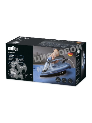 Утюг Braun FI3194BK синий/черный, 2400 Вт, 45 г/мин, 200 г/мин, 270 мл
