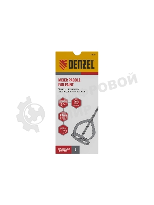 Миксер для красок Denzel, 100 х 8 х 600 мм, шестигранный хвостовик