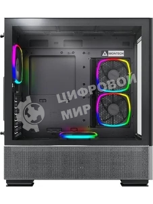 Компьютерный корпус Montech SKY TWO черный без БП ATX 3x140мм 2xUSB3.0 1xUSB3.1 audio bott PSU