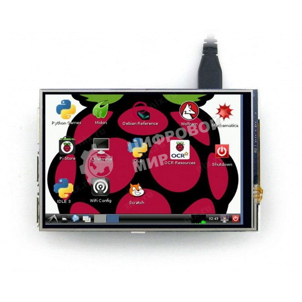 Резистивный сенсорный дисплей без корпуса ACD17-RA416 Waveshare 4