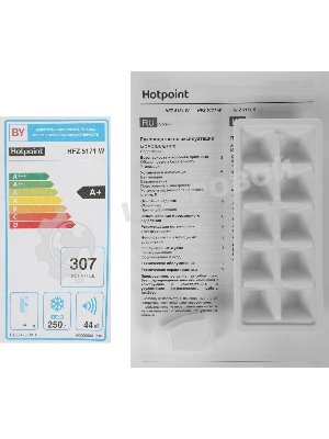 Морозильная камера Hotpoint HFZ 5171 W, белый, 250л, 5 ящиков