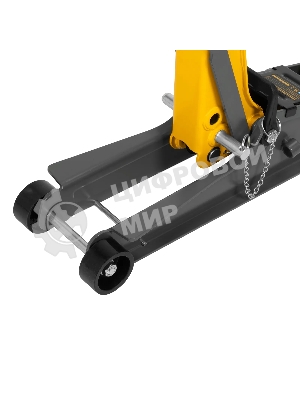 Домкрат гидравлический подкатной с фиксатором Denzel 2,5 т, 85-385 мм