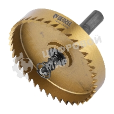 Коронка по металлу Denzel HSS, 70 мм, нитридтитановое покрытие