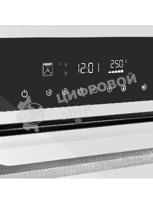 Шкаф духовой электрический Maunfeld AEOD60103W, 60л, дверца с 3 стеклами, белый