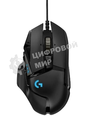 Мышь проводная Logitech G502 HERO черный, 25600 dpi, USB, кнопки - 11