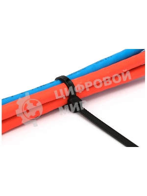 Стяжки Cablexpert NYT-400x7.6B пластиковые 400 мм х 7.6 мм, черные (100 шт.)