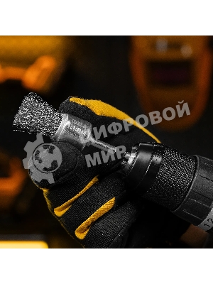 Набор щеток для дрели Denzel 2 Плоские 50-75 мм, 3 Чашки 25-50-75 мм, шпилька, нерж.вит. проволока