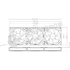 Кулер для корпуса Thermalright TL-M12QRW Reverse (124x120x25mm, 4-pin PWM, ARGB, 47.6CFM, 23.2dBA, 1500RPM, White)
