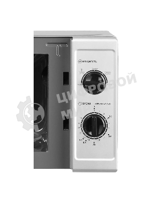 Микроволновая печь HOME HMM207FS серебристый/черный, 20 л, 700 Вт, переключатели - поворотный механизм