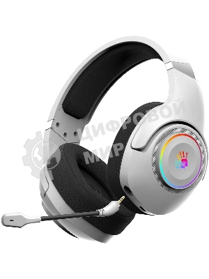 Гарнитура Bloody GR270 белый, беспроводная + проводная, радиоканал, до 60 ч, подсветка