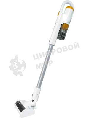 Пылесос вертикальный Coolfort CF-3001 белый, питание от аккумулятора, 150 Вт, уборка сухая, пылесборник 0.5 л, работа от АКБ max 30 мин.